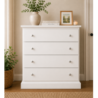 CAMBRIDGE 4 DRAWER CHEST IN WHITE CAMBRIDGE 4 DRAWER CHEST IN WHITE