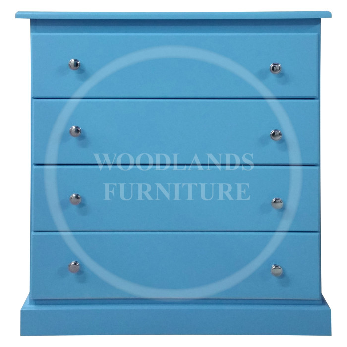 CAMBRIDGE 4 DRAWER CHEST SKY BLUE