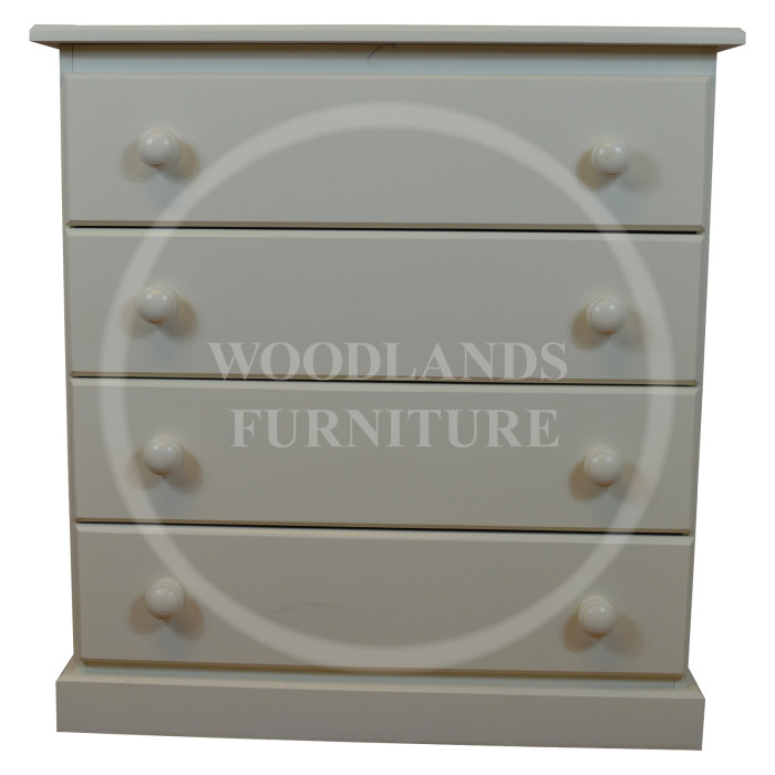 CAMBRIDGE 4 DRAWER CHEST IN WHITE