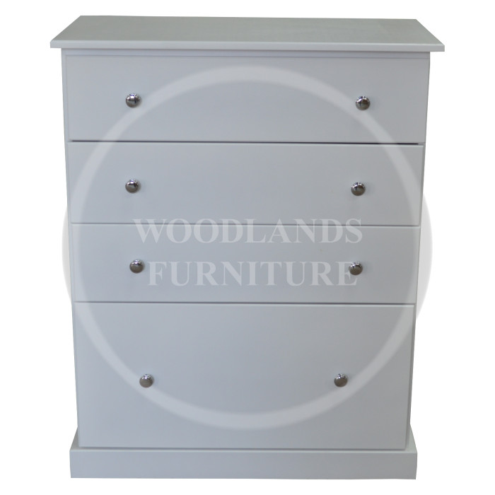 CAMBRIDGE WHITE 4 DRAWER CHEST WITH 1 DEEP DRAWER IN WHITE CAMBRIDGE WHITE 4 DRAWER CHEST WITH 1 DEEP DRAWER IN WHITE