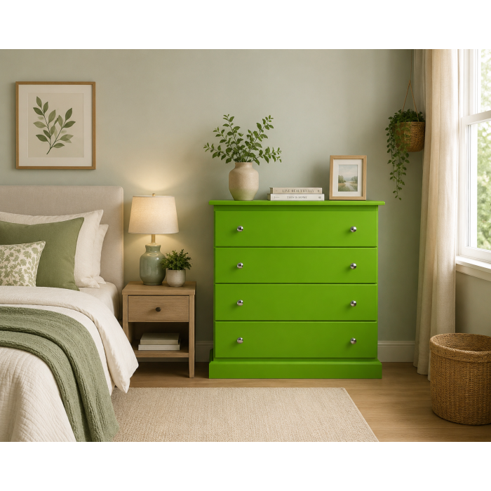 CAMBRIDGE 4 DRAWER CHEST IN GREEN