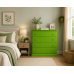 Handmade in the UK 4 Drawer 80cm Wide Chest of Drawers - Cambridge Green - Fully Assembled (Made to Measure)