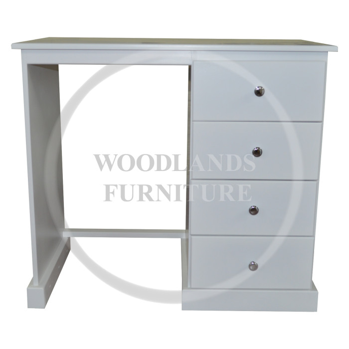 CAMBRIDGE 4 DRAWER OFFICE DESK IN WHITE