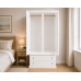 2 Drawer Wardrobe - Cambridge White | Handmade in England