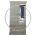 2 Drawer Mirrored Wardrobe - Cambridge White | Handmade in England