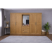 CAMBRIDGE SOLID PINE 4 DOOR 4 DRAWER WARDROBE IN LIGHT OAK WAX CAMBRIDGE SOLID PINE 4 DOOR 4 DRAWER WARDROBE IN LIGHT OAK WAX