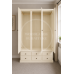 CAMBRIDGE TRIPLE 6 SMALL DRAWER WARDROBE IN IVORY CAMBRIDGE TRIPLE 6 SMALL DRAWER WARDROBE IN IVORY