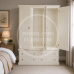 CAMBRIDGE TRIPLE WARDROBE WITH 4 DRAWERS IN IVORY CAMBRIDGE TRIPLE WARDROBE WITH 4 DRAWERS IN IVORY