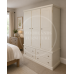 CAMBRIDGE TRIPLE WARDROBE WITH 4 DRAWERS IN IVORY CAMBRIDGE TRIPLE WARDROBE WITH 4 DRAWERS IN IVORY
