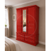 CAMBRIDGE TRIPLE 4 DRAWER WARDROBE IN RED CAMBRIDGE TRIPLE 4 DRAWER WARDROBE IN RED