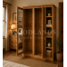 CAMBRIDGE SOLID PINE TRIPLE FULL HANGING WITH BOOKCASE IN ANTIQUE WAX CAMBRIDGE SOLID PINE TRIPLE FULL HANGING WITH BOOKCASE IN ANTIQUE WAX