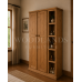 CAMBRIDGE SOLID PINE TRIPLE FULL HANGING WITH BOOKCASE IN ANTIQUE WAX CAMBRIDGE SOLID PINE TRIPLE FULL HANGING WITH BOOKCASE IN ANTIQUE WAX