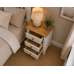 Country Shaker 3 Drawer Bedside In Ivory