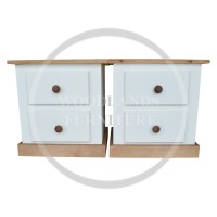 COUNTRY 2 DRAWER BEDSIDE CABINETS SET