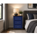 UK Handmade 3 Drawer 50cm Wide Bedside Table - Country Dark Blue - Fully Assembled (Bespoke Sizes) UK Handmade 3 Drawer 50cm Wide Bedside Table - Country Dark Blue - Fully Assembled (Bespoke Sizes)