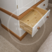 CAMBRIDGE COUNTRY TRIPLE 4 DRAWER MIRRORED WARDROBE IN WHITE CAMBRIDGE COUNTRY TRIPLE 4 DRAWER MIRRORED WARDROBE IN WHITE