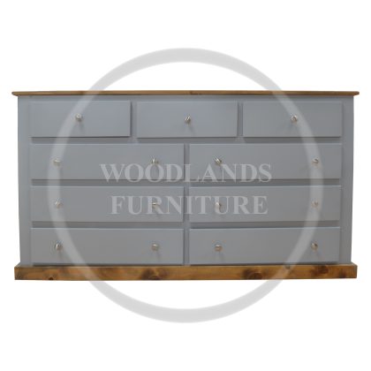 Country 3+6 Chest Of Drawers In Grey