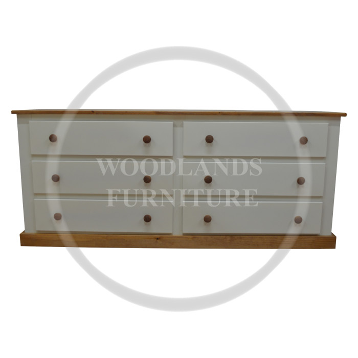 COUNTRY 6 DRAWER CHEST (3+3) IN IVORY COUNTRY 6 DRAWER CHEST (3+3) IN IVORY
