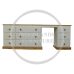 British Handmade 200cm Wide Dressing Table with 9 Drawers - Country Ivory (Bespoke Sizes) British Handmade 200cm Wide Dressing Table with 9 Drawers - Country Ivory (Bespoke Sizes)
