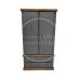 Handmade in the UK 2 Drawer 100cm Wide Wardrobe - Country Dark Grey (Made to Measure)