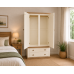 Handmade in England Country 2 Drawer Wardrobe in Ivory