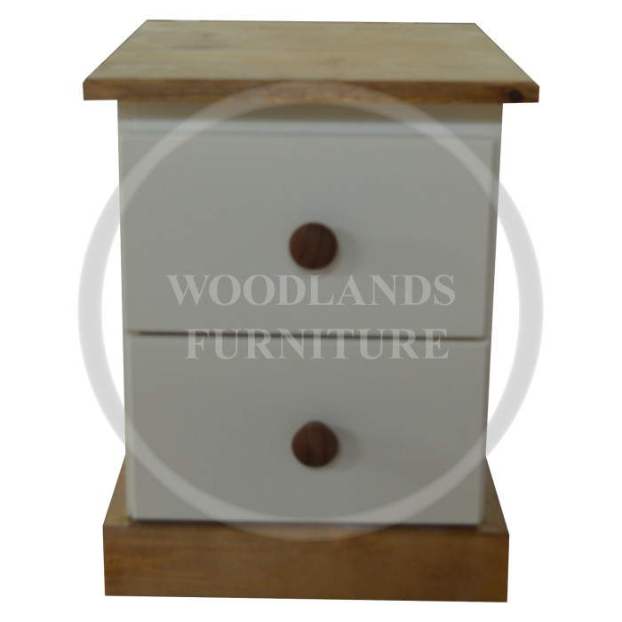 COUNTRY KIDDIES 2 DRAWER BEDSIDE IN IVORY COUNTRY KIDDIES 2 DRAWER BEDSIDE IN IVORY