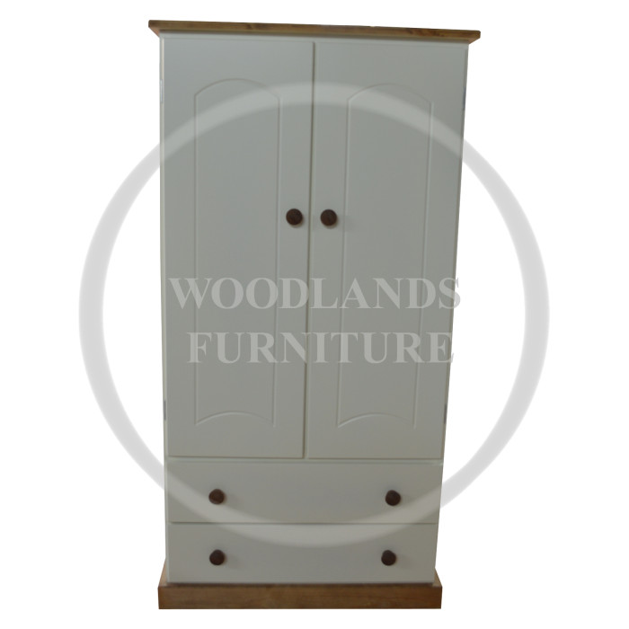 COUNTRY KIDDIES 2 DRAWER WARDROBE IN IVORY COUNTRY KIDDIES 2 DRAWER WARDROBE IN IVORY
