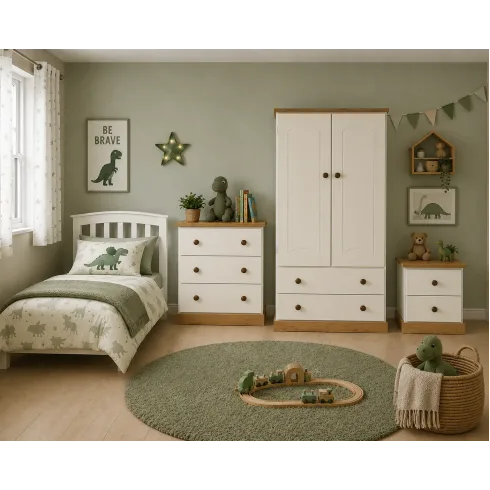 Handmade in England Country Kiddies 3 Piece Bedroom Set in Ivory Handmade in England Country Kiddies 3 Piece Bedroom Set in Ivory