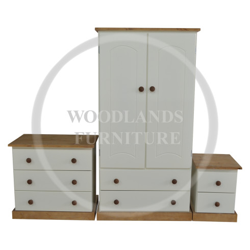 COUNTRY KIDDIES 3 PIECE BEDROOM SET IN IVORY