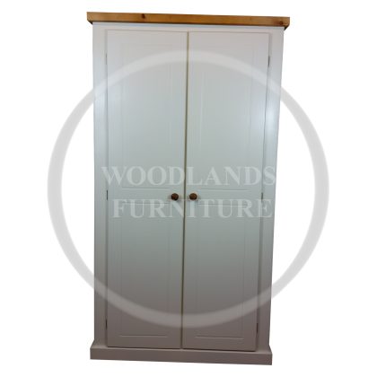 Country 2 Door Full Hanging Wardrobe In Ivory