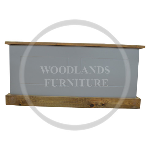 COUNTRY OTTOMAN BOX IN GREY