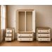 Handmade in England Country 3 Piece Bedroom Set -3 Drawer Chest in Ivory