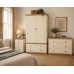 Handmade in England Country 3 Piece Bedroom Set -3 Drawer Chest in Ivory