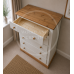 COUNTRY 3 PIECE TRIPLE MIRRORED BEDROOM SET - CENTRE MIRRORED IN IVORY