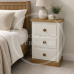 COUNTRY 3 PIECE TRIPLE MIRRORED BEDROOM SET - CENTRE MIRRORED IN IVORY