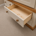 Handmade in England Country 3 Piece Triple Mirrored Bedroom Set - Centre Mirrored in Ivory