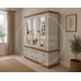 COUNTRY 3 PIECE TRIPLE MIRRORED BEDROOM SET - ALL DOORS MIRRORED IN IVORY COUNTRY 3 PIECE TRIPLE MIRRORED BEDROOM SET - ALL DOORS MIRRORED IN IVORY