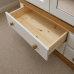 3 Door 4 Drawer Mirrored Wardrobe-All Doors Mirrored - Country Ivory | Handmade in England