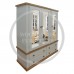 COUNTRY 3 PIECE TRIPLE MIRRORED BEDROOM SET - ALL DOORS MIRRORED