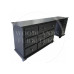 CROWN 9 DRAWER DRESSING TABLE IN DARK GREY
