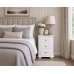 Handmade in England Crown 3 Drawer Bedside Cabinet in White - Fully Assembled