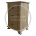 CROWN SOLID PINE 3 DRAWER BEDSIDE CABINET IN NATURAL POLISHED 