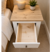 COUNTRY CROWN 3 DRAWER BEDSIDE IN IVORY COUNTRY CROWN 3 DRAWER BEDSIDE IN IVORY