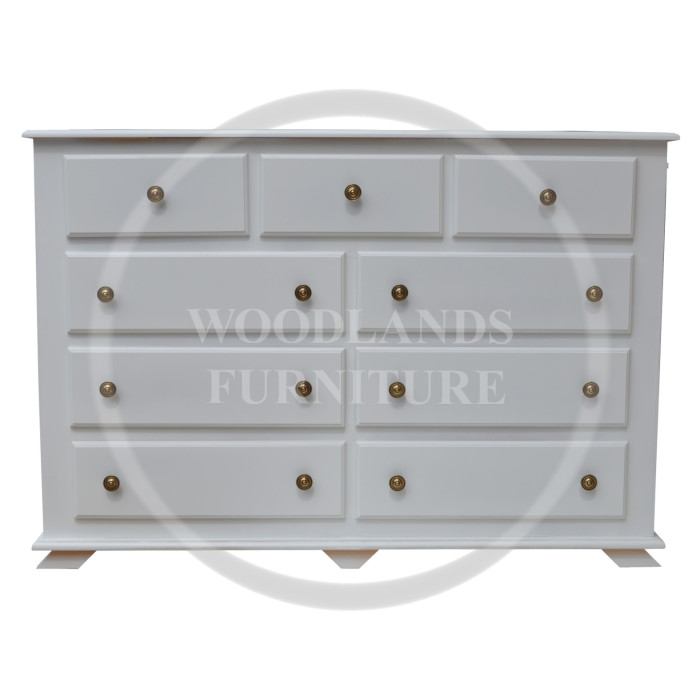 CROWN 3+6 DRAWER CHEST IN WHITE CROWN 3+6 DRAWER CHEST IN WHITE