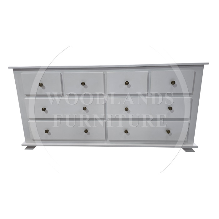 CROWN 4+4 DRAWER CHEST IN WHITE CROWN 4+4 DRAWER CHEST IN WHITE