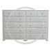 Handmade in England Crown 4+8 Drawer Chest of Drawers in White