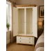 COUNTRY CROWN 2 DRAWER WARDROBE IN IVORY COUNTRY CROWN 2 DRAWER WARDROBE IN IVORY