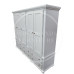 CROWN 5 DOOR 6 DRAWER WARDROBE IN WHITE