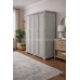 CROWN QUAD FULL HANGING WARDROBE IN GREY CROWN QUAD FULL HANGING WARDROBE IN GREY