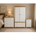 Handmade in England Country Crown 3 Piece Bedroom Set- Desing Doors in Ivory